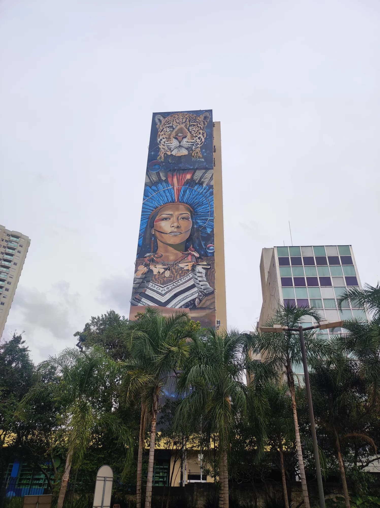 Mural Guardiã da Floresta e Onça-Pintada