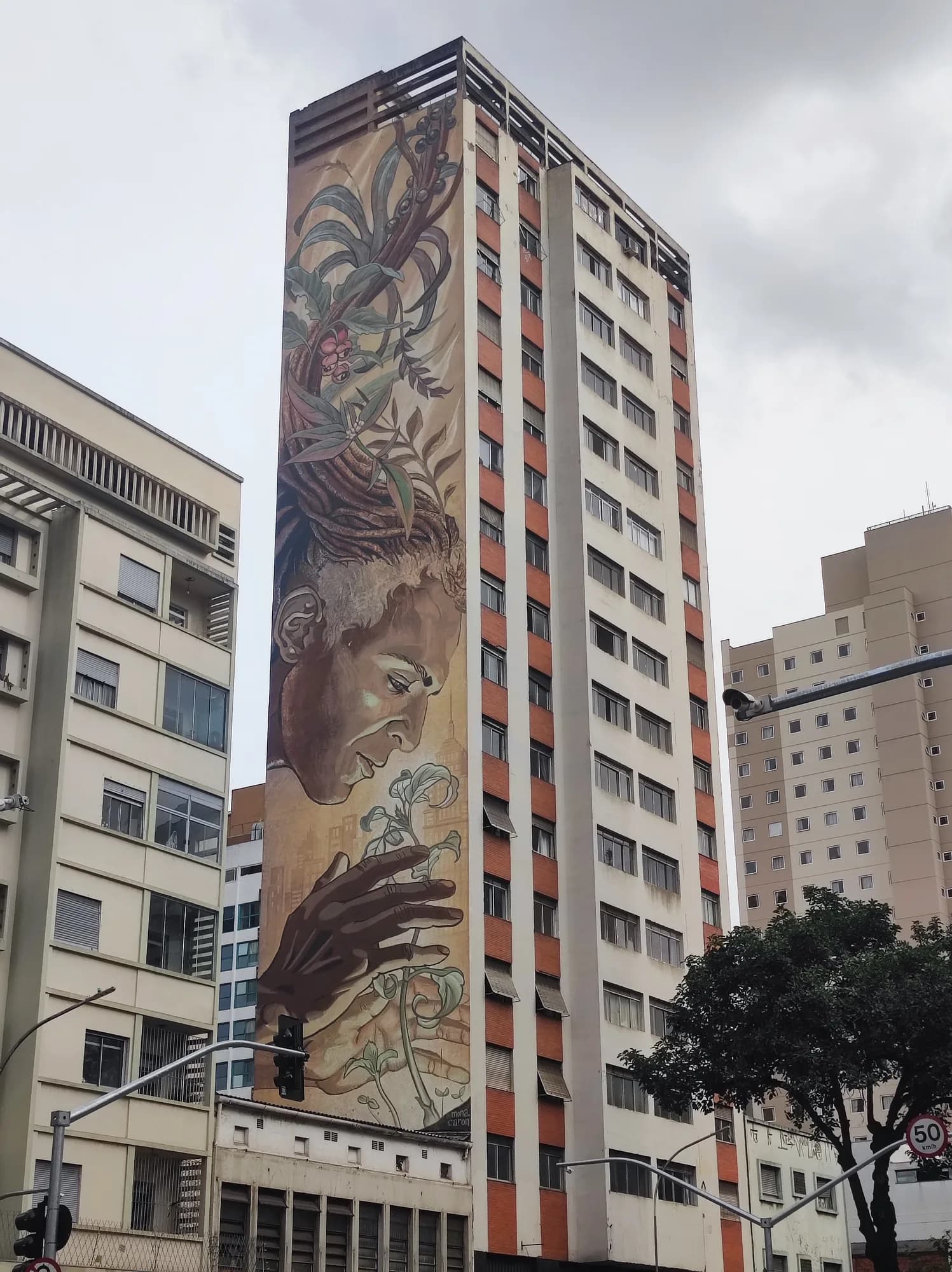 Mural Viver de Luz - Mona Caron