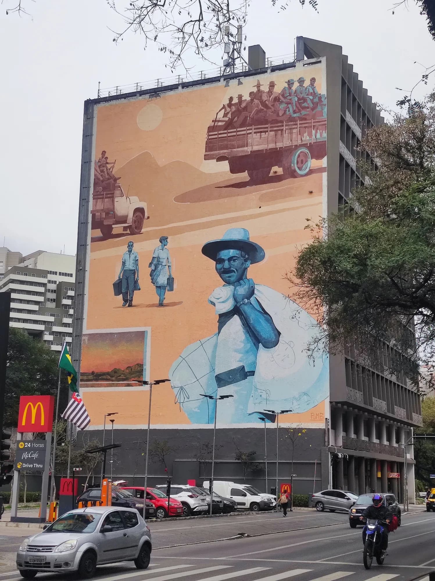 Mural Retirantes e Migrantes (Pomb)